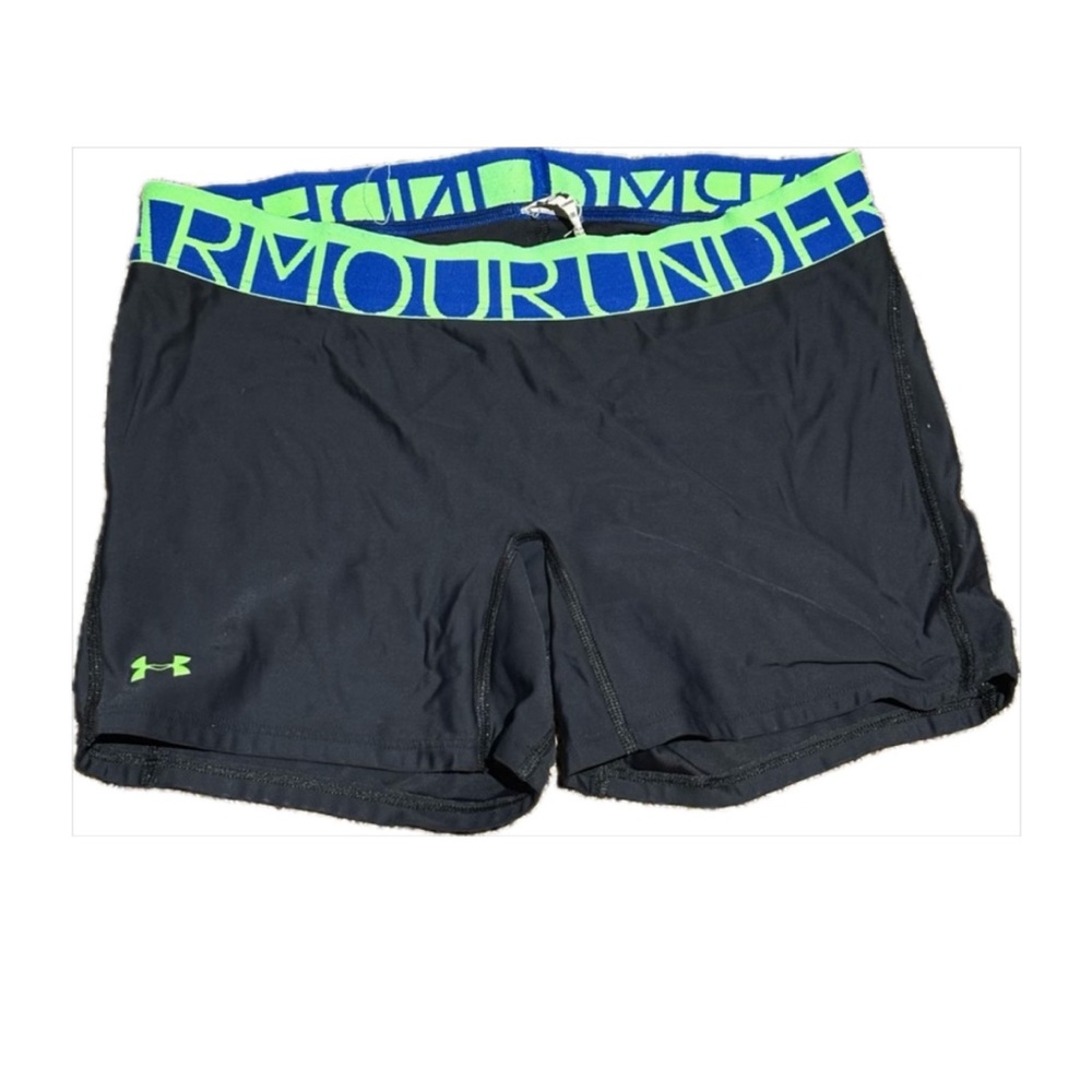 Under Armour Vibrant Blue and Green spandex woman Shorts